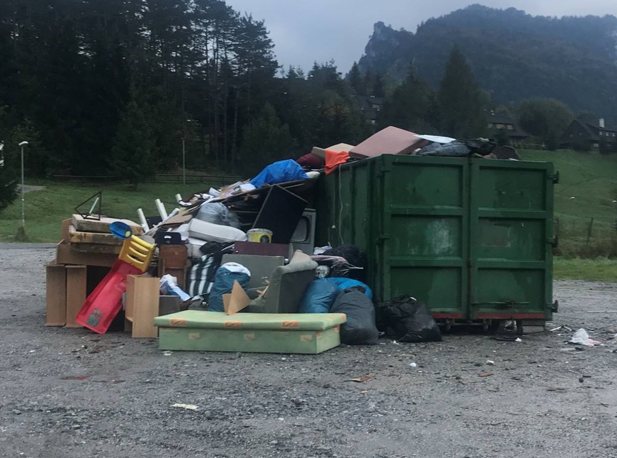 Zber objemového odpadu podľa plánu vývozu 