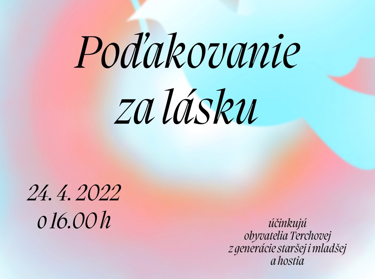 Poďakovanie za lásku 2022 - veľkonočný koncert