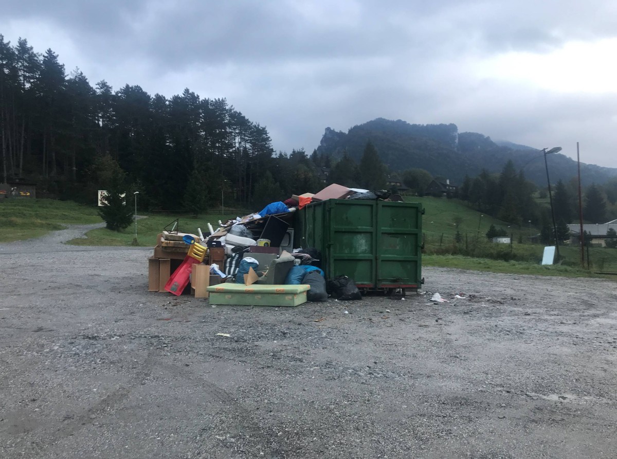 Zber objemového odpadu podľa plánu vývozu 