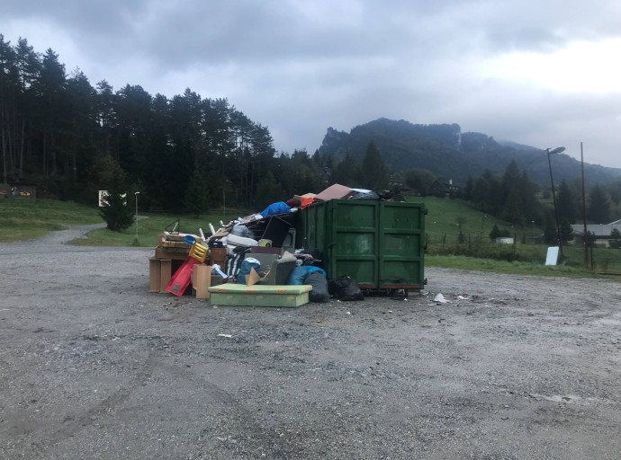 Zber objemového odpadu podľa plánu vývozu 