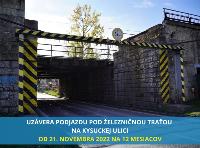 Žilina - Kysucká ulica bude uzatvorená od pondelka 21. novembra na 12 mesiacov
