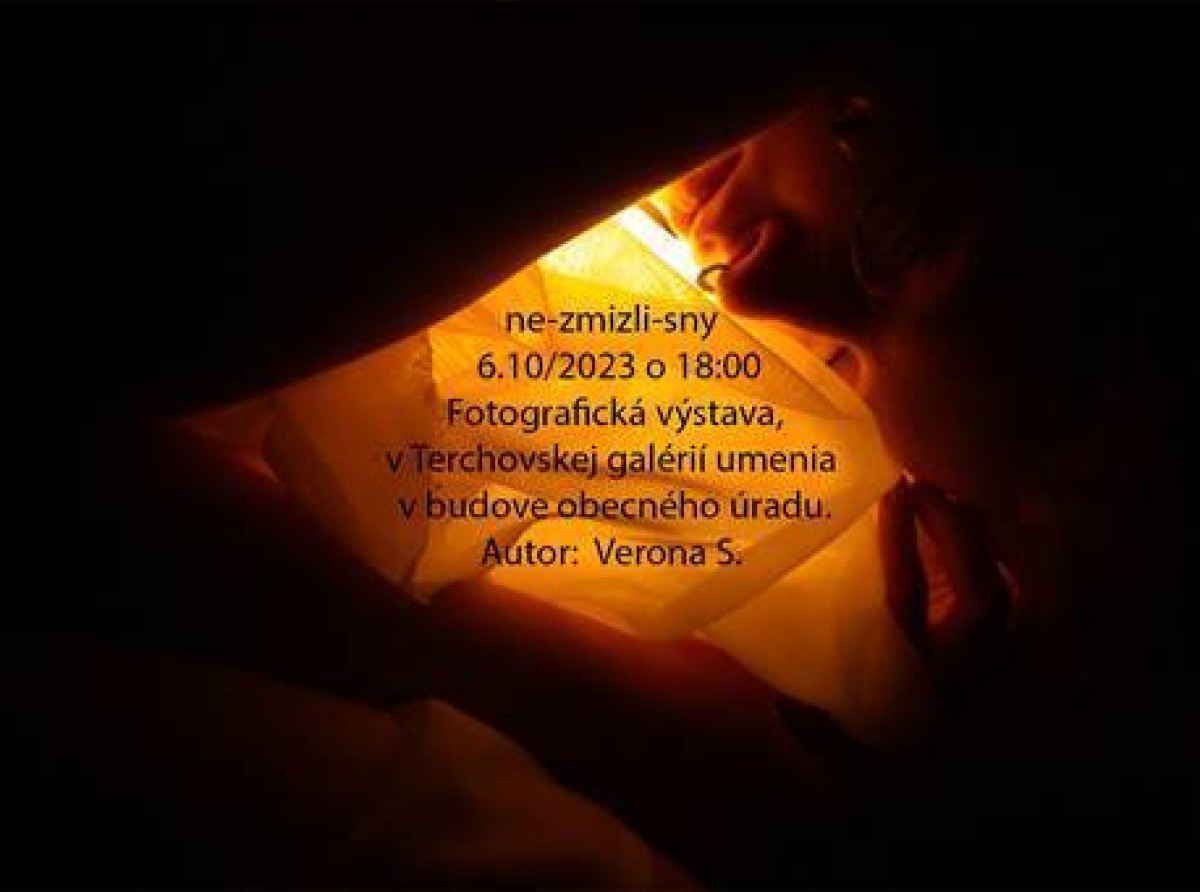 Pozvánka na fotografickú vernisáž "ne-zmizli-sny" od Verony S.
