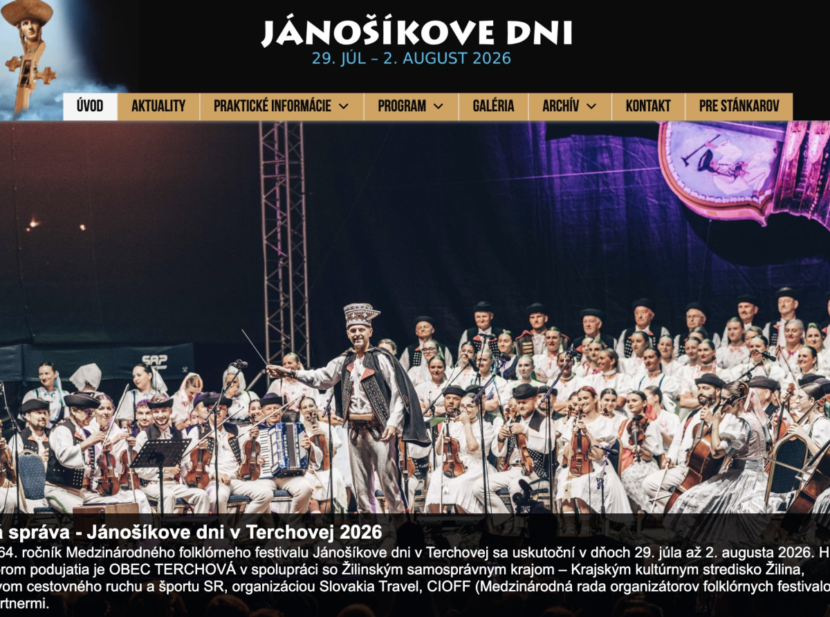Všetky informácie o festivale Jánošíkove dni nájdete na oficiálnom webe