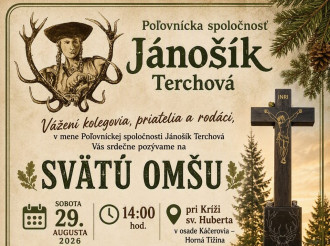 Pozvánka na Svätú omšu pri príležitosti sviatku svätého Huberta