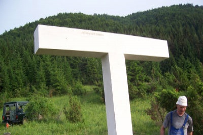 Výstavba krížovej cesty na vrch Oravcove