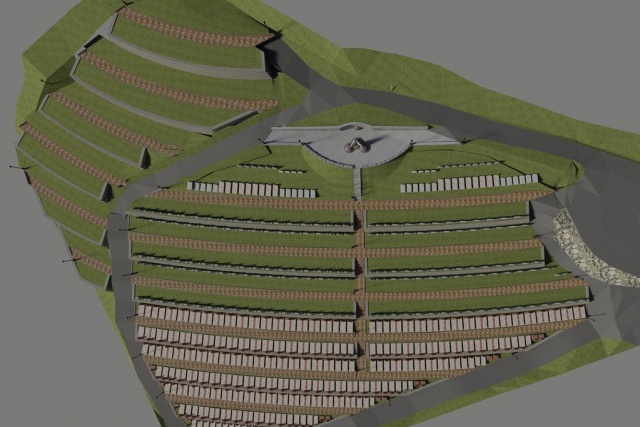 Vizualizácia nového cintorína
