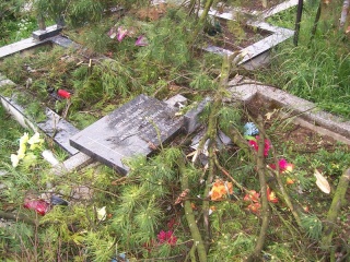Blesk zničil stromy na cintoríne 43