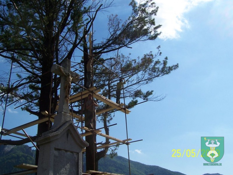 Blesk zničil stromy na cintoríne 24