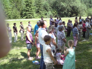 Obnovený kríž na Lúkach 7