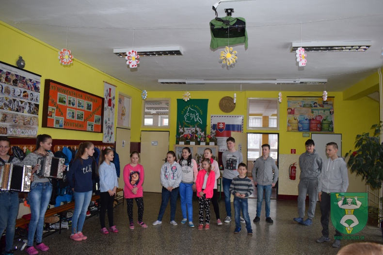 Gratulácia v škole Maťkovi Repáňovi