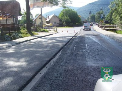 Asfaltovanie Hlavnej cesty 10