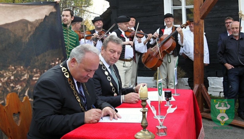 Podpísanie Dohody medzi obcou Terchová a mestom Liptovský Mikuláš