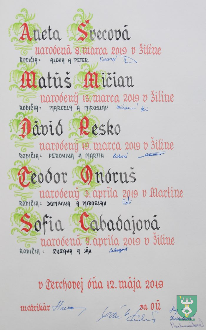 Privítanie detí do života - 2019-186