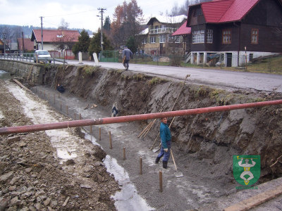 Regulácia potoka u Holúbkov 3