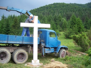 Výstavba krížovej cesty na vrch Oravcove 15