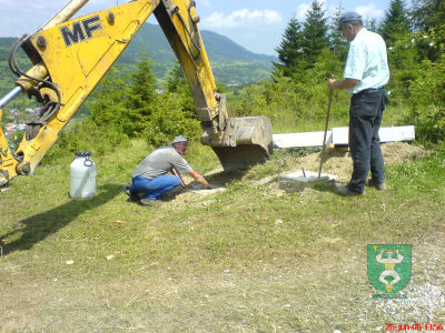Výstavba krížovej cesty na vrch Oravcove 7