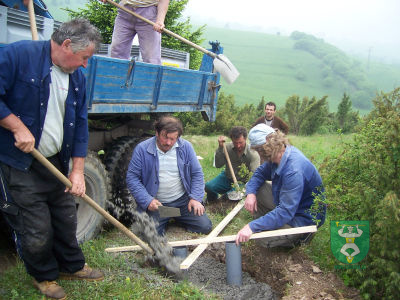 Výstavba krížovej cesty na vrch Oravcove 3