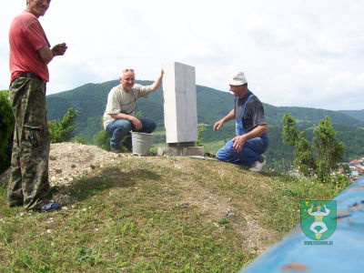 Výstavba krížovej cesty na vrch Oravcove 9