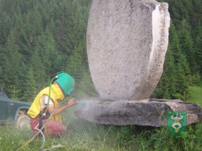 Výstavba krížovej cesty na vrch Oravcove 2