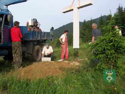 Výstavba krížovej cesty na vrch Oravcove 13