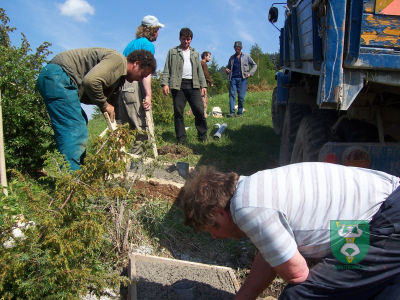 Výstavba krížovej cesty na vrch Oravcove 4