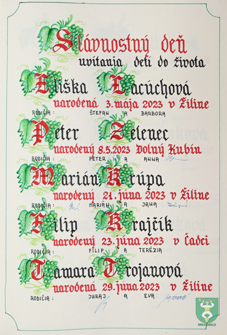 Uvitanie deti do zivota 2024-200 mena 01