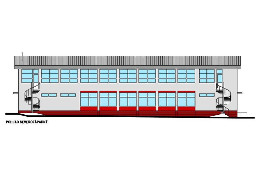 Vizualizácia nadstavby materskej školy v Struhárni